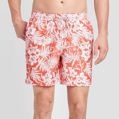 men's floral swim trunks