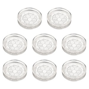 Unique Bargains Rubber Non-Slip Round Cups Chair Leg Furniture Floor Pads 8 Pcs - 1 of 3