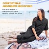 Solaris Oversized Portable Wearable Beach Towel with Free Drawsting Storage Bag, Surf Cape Changing Towel Robe for Adults, Hooded Wetsuit Change Cape - image 3 of 4