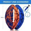 Jasonwell 2-Pack Waterproof Pool Footballs - Strong Grip, Durable Fun for Beach, Lake & Backyard Play – Kids to Adults - 4 of 4