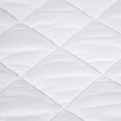 Queen White Waterproof Quilted Mattress Pad