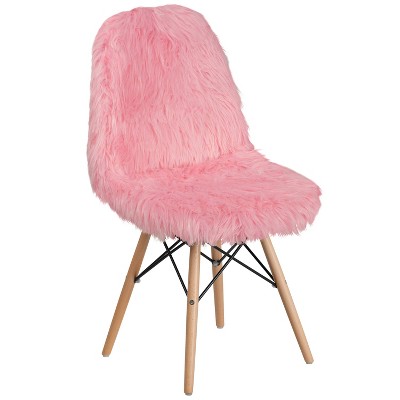 baby pink accent chair