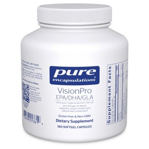 Pure Encapsulations VisionPro EPA/DHA/GLA - Supports Natural Tear Production and Retention of Eye Moisture* - 180 Softgel Capsules - 1 of 4