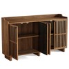Resenkos Sideboard Buffet, Kitchen Storage Cabinet,55" Sideboard Buffet, Farmhouse Storage Cabinet Credenzas with Adjustable Shelves,Brown - 3 of 4