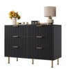 Fluted 6-Drawer Dresser for Bedroom – 54" Wide Modern Chest of Drawers with Deep Drawers - 3 of 4