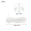 Unique Bargains Pearl Elastic DIY Wedding Bracelets White - 2 of 4