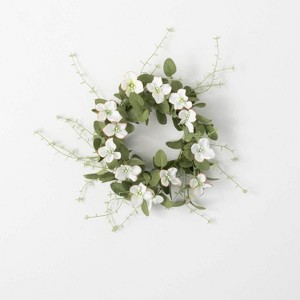 Sullivans Artificial Dogwood Wreath - 1 of 4