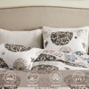 Inhand Microfiber Print Quilt Bedding Set, Flower print Soft Lightweight Coverlet For All Season - 4 of 4