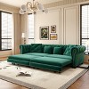 KWPZQEB Chesterfield Sofa Bed, 3-in-1Convertible Sofa, 89" Pull Out Sofa Bed with Movable Ottoman, Velvet 3-Seater Sofa for Living Room - 3 of 4