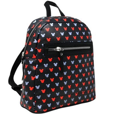 Mickey All Over print 10" Mini Deluxe Backpack with 1 Front pocket