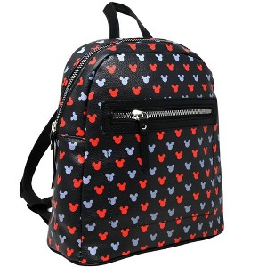 Mickey All Over print 10" Mini Deluxe Backpack with 1 Front pocket - 1 of 1