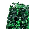 Aghana Digitals 3-Piece Artificial Boxwood Pyramid Topiaries: Lifelike Polyethylene, Indoor/Outdoor - 4 of 4