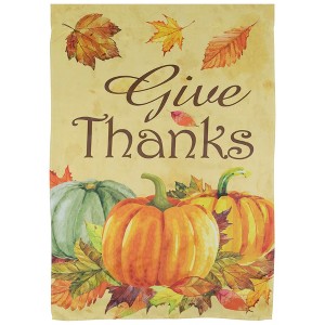 Northlight Give Thanks Autumn Harvest Outdoor House Flag 28" x 40" - 1 of 4