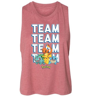 Women's Pokémon Partners Team Graphic Racerback Tank - Heather Mauve - Small