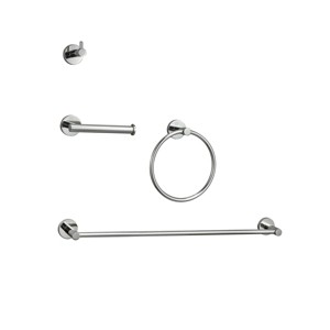Elegant Lighting Freya 4-Piece Bathroom Hardware Set in Chrome - 1 of 4