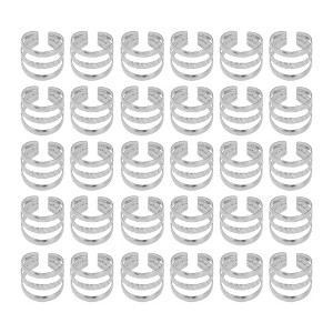 Unique Bargains Hollow Out Hair Cuffs Dreadlock 30 Pcs - 1 of 4