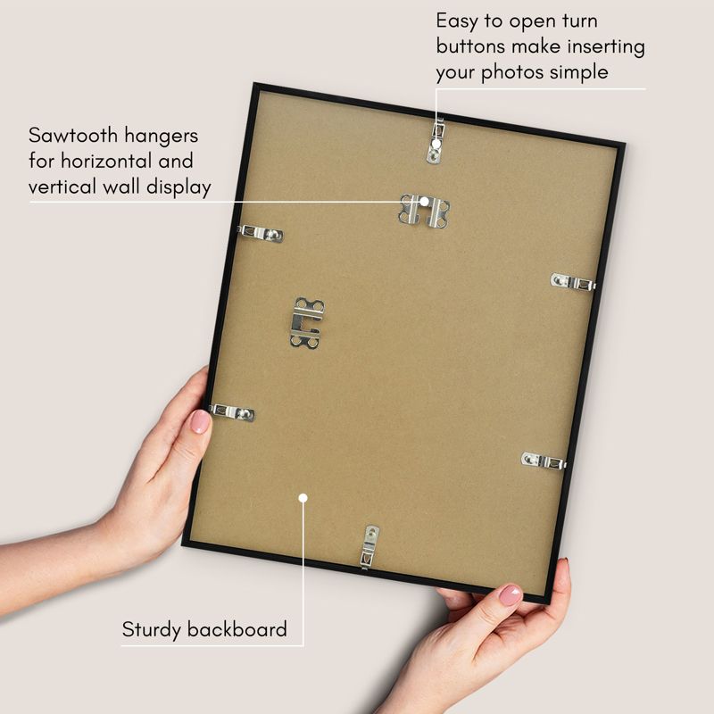 Americanflat Thin Picture Frames with tempered shatter-resistant glass - Horizontal and Vertical Formats for Wall and Tabletop, 5 of 6