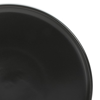 Matte Black Ceramic Stoneware Dinnerware Set - Service for 8