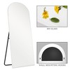 Dovelina Wood Frame Arch Top Full Length Mirror Leaning Mirror - 4 of 4