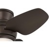 Casa Vieja 36" Whirl Modern Indoor Outdoor Ceiling Fan 3 Blade LED Light Remote Control Emperial Bronze Finish Brown Blades Bedroom Patio Hugger - 4 of 4