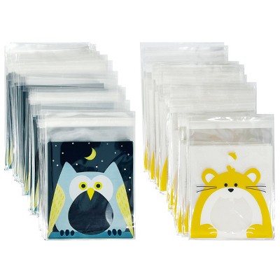 thumbnail image 2 of 200pcs Halloween Small Goodie Bags, Halloween Candy Wrappers Spooky Gift Bags Self Adhesive Bags Halloween Ziplock Bag Halloween Cookie Bags For Snack Biscuit Party (Castle Style 2 of 10