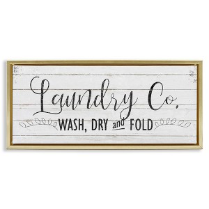 Stupell Industries Laundry Wash Dry & Fold, 25" x 11" - 1 of 4