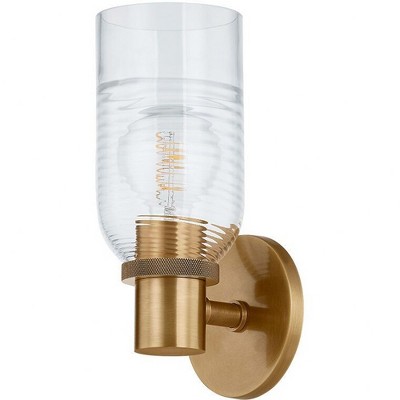 Troy Lighting Redding 1 - Light Sconce in  Patina Brass Clear Shade