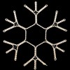 Novelty Lights Christmas LED Snowflake Sculpture, Warm White, Made With LED Rope Light - 2 of 2