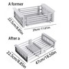 LunaLulinlk Adjustable Over-The-Sink Dish Drying Rack with Stainless Steel Drain Basket - Portable & Telescopic Space-Saving Solution - 3 of 4