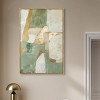 Art Remedy Sage Green Boho elegant abstract wall art Framed - 2 of 4