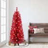 Puleo 4.5' Pre-lit Tinsel Artificial Christmas Tree with Clear Lights - 3 of 3