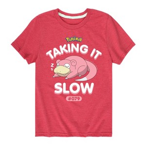 Boys' - Pokémon - Slowpoke Taking It Slow Short Sleeve Graphic T-Shirt - 1 of 4