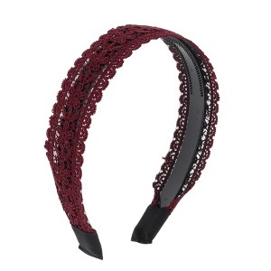 Unique Bargains Women's Sweet Flower Pattern Headband 5.91"x4.53" 1 Pc - 1 of 4