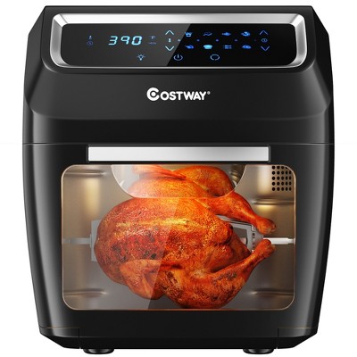 Costway 1700W Electric Air Fryer Oven 8-In-1 Rotisserie Dehydrator w/Accessories