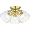 Livex Lighting Montgomery 3 - Light Flush Mount in  Satin Brass - 2 of 2