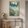 Art Remedy Green Moss Monet Garden Green Abstract Wall Art Framed - 2 of 4