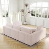 106.3" Convertible Sectional Sofas Couch with Hydraulic Lift Storage Ottoman, Washable Cushions & Pillows, Solid Wood Frame, Rabbit Plush Fabric - 4 of 4