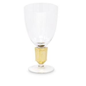 Classic Touch Set of 6 Water Glasses with Gold Stem - 1 of 3