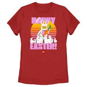 Women's LEGO Bunny Suit Guy Happy Easter T-Shirt - 1 of 4
