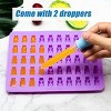 Aoibox Gummy Bear Candy Molds Silicone with 2 Droppers, Non-Stick Silicone Molds for Mini Dinosaur, Bear, Hearts & Donut, Set of 4 - 3 of 4