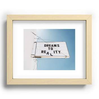 8" x 10" Bethany Young Photography Dreams To Reality Recessed Framed Art Print Maple Black/White - Deny Designs