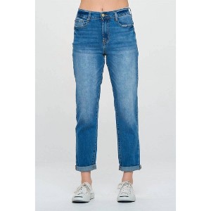 Women's High Rise Roll Up friend Jeans - I&M Jeans - 1 of 4