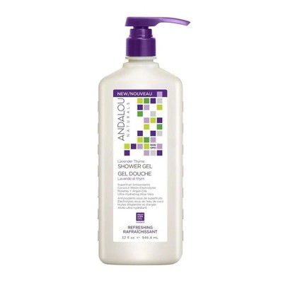 Refreshing Shower Gel Lavender Thyme by Andalou Naturals  -  32 oz Liquid