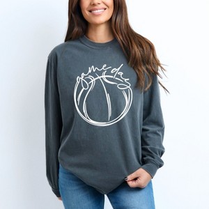 Simply Sage Market Women's Game Day Basketball Long Sleeve Garment Dyed Tee - 1 of 4