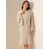 INSPIRE CHIC Women's Formal Dress with Blazer 2 Piece-Suit Sets - 4 of 4