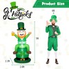 Costway 5 FT St Patrick's Day Inflatable Decoration Leprechaun Sitting on Hat for Yard - 3 of 4