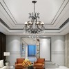 Maxax 24.5" 10-Light Gold Crystal Chandelier, Glam Traditional Pendant Light for Living Room Dining Room Foyer - 4 of 4
