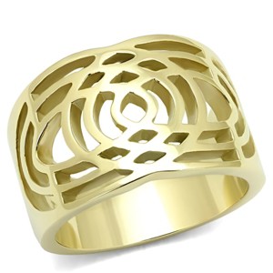 Slickblue Women's Stainless Steel Band Ring with Gold or Silver Finish, No Stone, Size 5-10 - 1 of 4