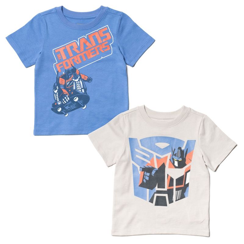 Transformers Optimus Prime Bumblebee Megatron 2 Pack T-Shirts Toddler to Big Kid , 1 of 10