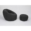 Kumasinova Giant Faux Fur Bean Bag Chair,Comfy Chair with Memory Foam,Sofa Chair (with Footrest) for Bedroom,Office,Living Room Furniture - 2 of 4